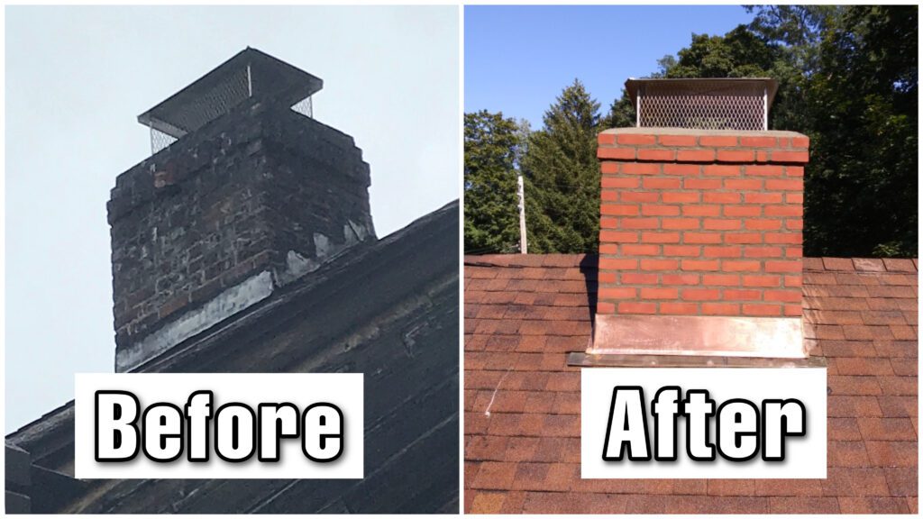 Chimney Before and After